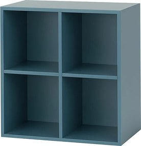 Boxie nyitott fali szekrény 80x80x37 cm petrol kék