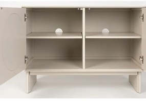 Világosszürke akácfa komód 100x70x45 cm Twin – Zuiver