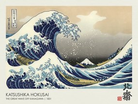 Reprodukció A Nagy Hullám Kanavagánál (1831), Katsushika Hokusai