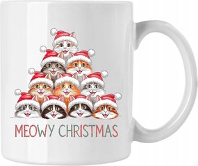 Bögre Karácsonyi Cicák Karácsonyfa Karácsonyi Ajándék