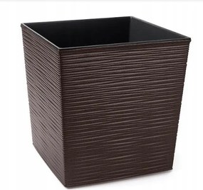 Juka Virágtartó Mokka VÉSŐbetéttel 19X19 H:19,5cm