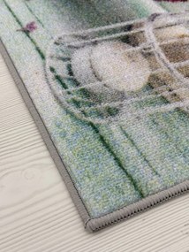 Virág mintás szennyfogó szőnyeg 50x80 cm