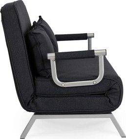 Kétszemélyes dönthető fotel fekete színben BART 2