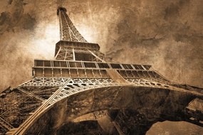 Eiffel-torony poszter, fotótapéta, Vlies (104 x 70,5 cm)