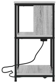 Éjjeliszekrény 2 pcs Szürke sonoma 38 x 31 x 61 cm Faanyag