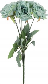 Csokor 9 Rózsa 48CM Zöld Művirág Temető Váza Dekoráció