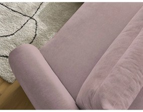 Világos rózsaszín sarokkanapé Aden – Bobochic Paris