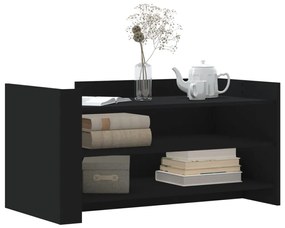 Fekete szerelt fa dohányzóasztal 100 x 50 x 50 cm