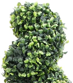 zöld spirálalakú cserepes műpuszpáng 59 cm