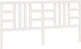 vidaXL fehér tömör fenyőfa ágyfejtámla 206 x 4 x 100 cm