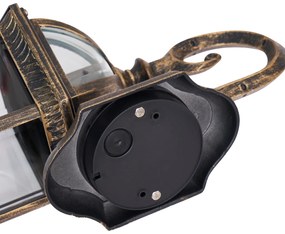 Klasszikus kültéri fali lámpa antik arany IP44 - Glasgow