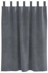 Feketeárnyékos Függönyök Hurokkal 2 db Szuper Világosszürke Bársonyos