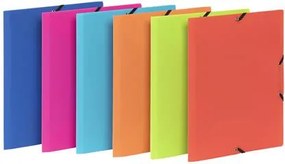 Gumis mappa, 15 mm, PP, A4, VIQUEL Feel'easy, vegyes színek (IV133414)