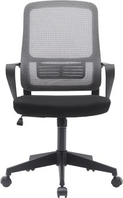 Irodai szék, szürke/fekete, SALOMO TYP 3