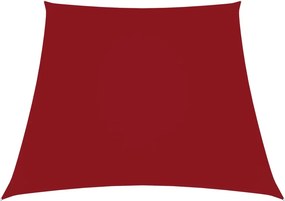 vidaXL piros trapéz alakú oxford-szövet napvitorla 2/4 x 3 m