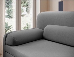 Szürkésbarna bársony kinyitható-tárolóhelyes kanapé 236 cm Elioss – ELTAP