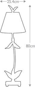 Flambeau RED BELLA FB-REDBELL-TL-SV Asztali lámpa 1x60W/E27
