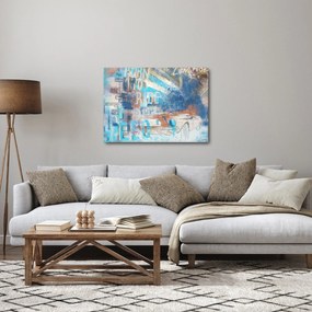 Kép - lovaglásra született, kék tónusok (70x50 cm)