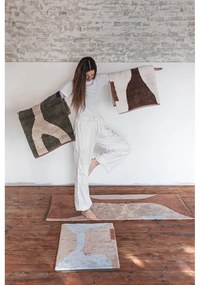 Téglavörös-bézs mosható pamut futószőnyeg 70x150 cm Figura – Mette Ditmer Denmark