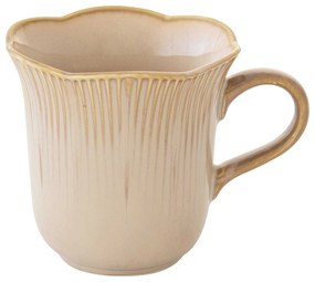 Rusztikus porcelán bögre 320 ml Fleuri Terracotta