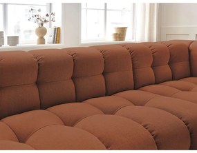 Téglavörös sarokkanapé (jobb oldali) Cloud – Bobochic Paris