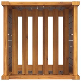 tömör akácfa kerti virágtartó béléssel 42 x 42 x 100 cm