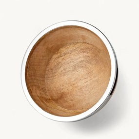 Grace tál (Ø 20 cm), mangófa, rozsdamentes acél peremmel - EDZARD
