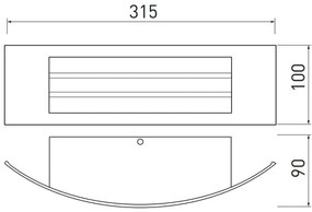Lámpa Mennyezeti lámpatest ASTRIT, 1xE27, MAX. 14W, IP54, AC220-240V, 50/60Hz, szürke