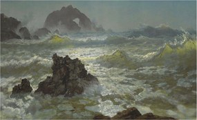 Dekoratív fotótapéta Flizelin a hálószobába Viharos tenger 416x254