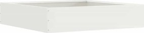 vidaXL Fűszegélyezés Fehér 60 x 60 x 13 cm Acél