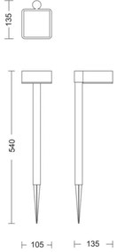 Philips - LED Napelemes lámpa VYNCE LED/1,5W/3,7V 1500 mAh IP44