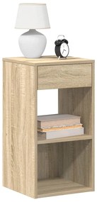 Éjjeliszekrények fiókkal 2 db sonoma tölgy 35x34x66,5 cm