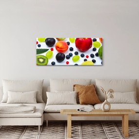 Vízcseppekkel ellátott gyümölcs képe (120x50 cm)