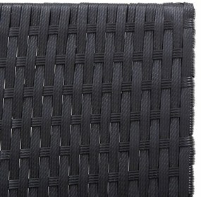 polyrattan és tömör akácfa napágy párnával