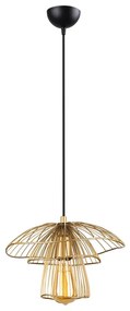 Root aranyszĂnƱ fĂŒggĆlĂĄmpa, magassĂĄg 117 cm - Squid Lighting