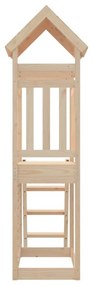 tömör fenyőfa kültéri játszószett 52,5 x 110,5 x 214 cm
