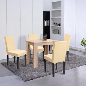 Leon 4+1 étkező garnitúra sonoma tölgy-bézs