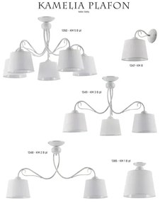 Jupiter 1350 - KM 5 PB - KAMELIA mennyezeti lámpa 5xE27/60W/230V