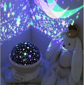 Atmosphera - LED gyerek projektor 3xAA rózsaszín