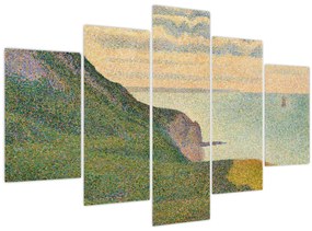 Kép - Georges Seurat, Seascape at Port-en-Bessin, Normandy, reprodukciók (150x105 cm)