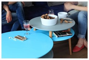 UFO fehér dohányzóasztal, Ø 70 cm - Ragaba