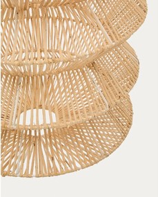 Natúr színű függőlámpa rattan búrával Dakit – Kave Home