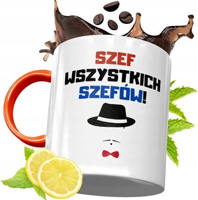 Narancssárga Bögre Főnöknek Ajándék fényképes nyomtatással