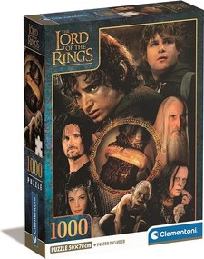 A Gyűrűk Ura The One Ring’s Burden 1000 db-os Compact puzzle Clementoni