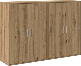 vidaXL Széf 2 pcs Artisan tölgy 60 x 31 x 84 cm Faanyag