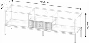 Tv Állvány Kasmír Színben. MAGGIORE MA01 2D1S