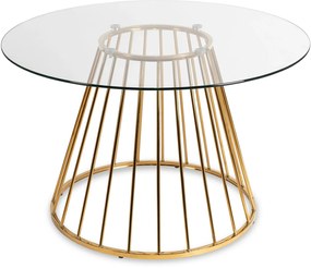 Kerek Üveg Étkezőasztal. OLIVIER 120 cm