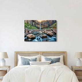 Kép - Svartifossi vízesés, Izland (90x60 cm)