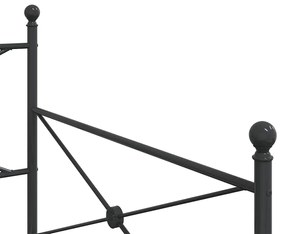 kanapéágy matrac nélkül fekete 100x200 cm acél