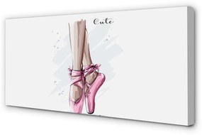 Canvas képek rózsaszín balettcipő 120x60 cm